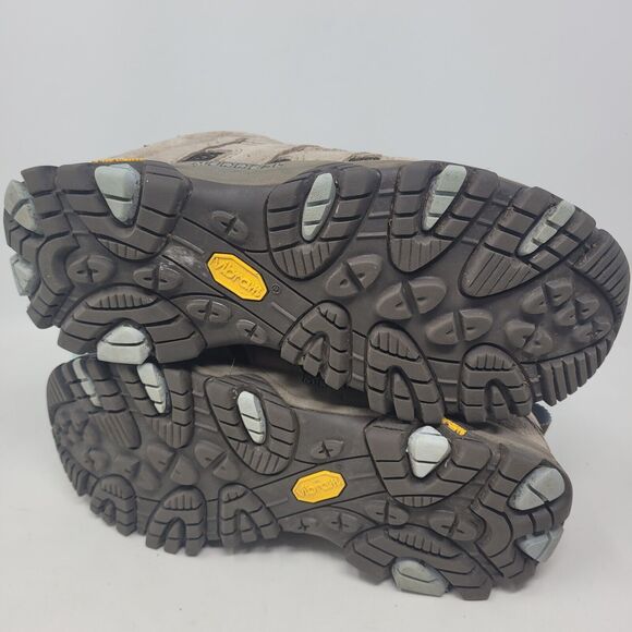 Merrell Moab 3 Waterproof Hiking Shoe Womens Sz 9 W J035856W Brindle Brown Blue - Picture 7 of 8